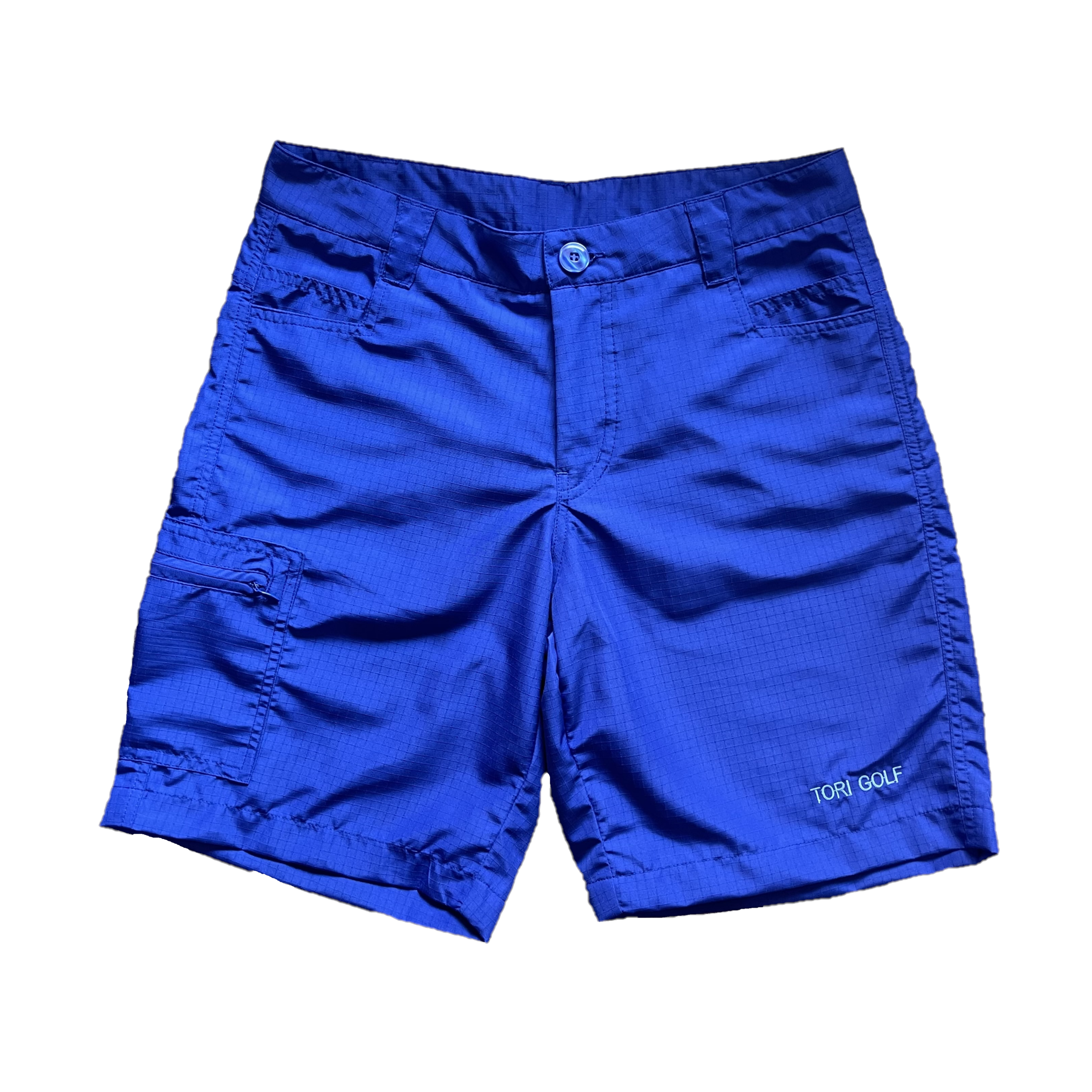 MS-022 || Men's Short Plain Bright Royal Blue Right Zip Pocket and Two Rear Pocket